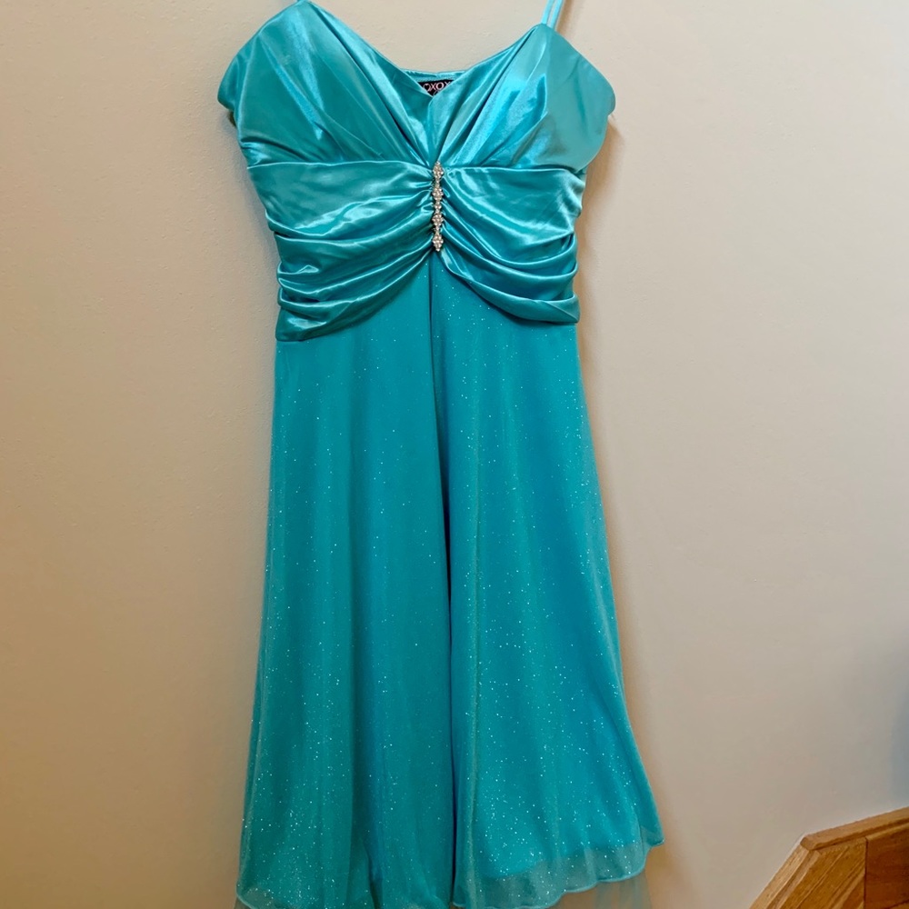 Aqua Blue Sparkle Dress